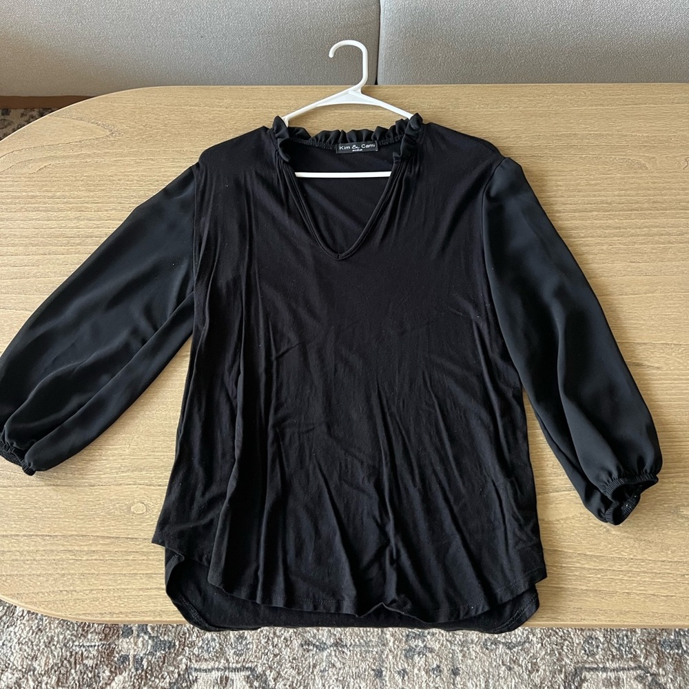Kim & Cami 3/4 length long sleeve blouse